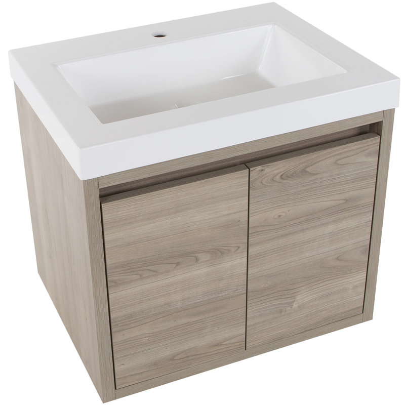 Mercury Row® Altenburg 25'' Wall Mounted Single Bathroom Vanity with